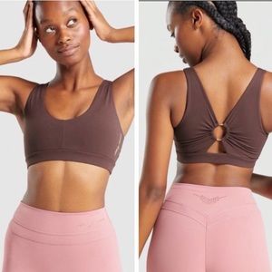 Whitney Simmons x Gymshark Chocolate Sports Bra